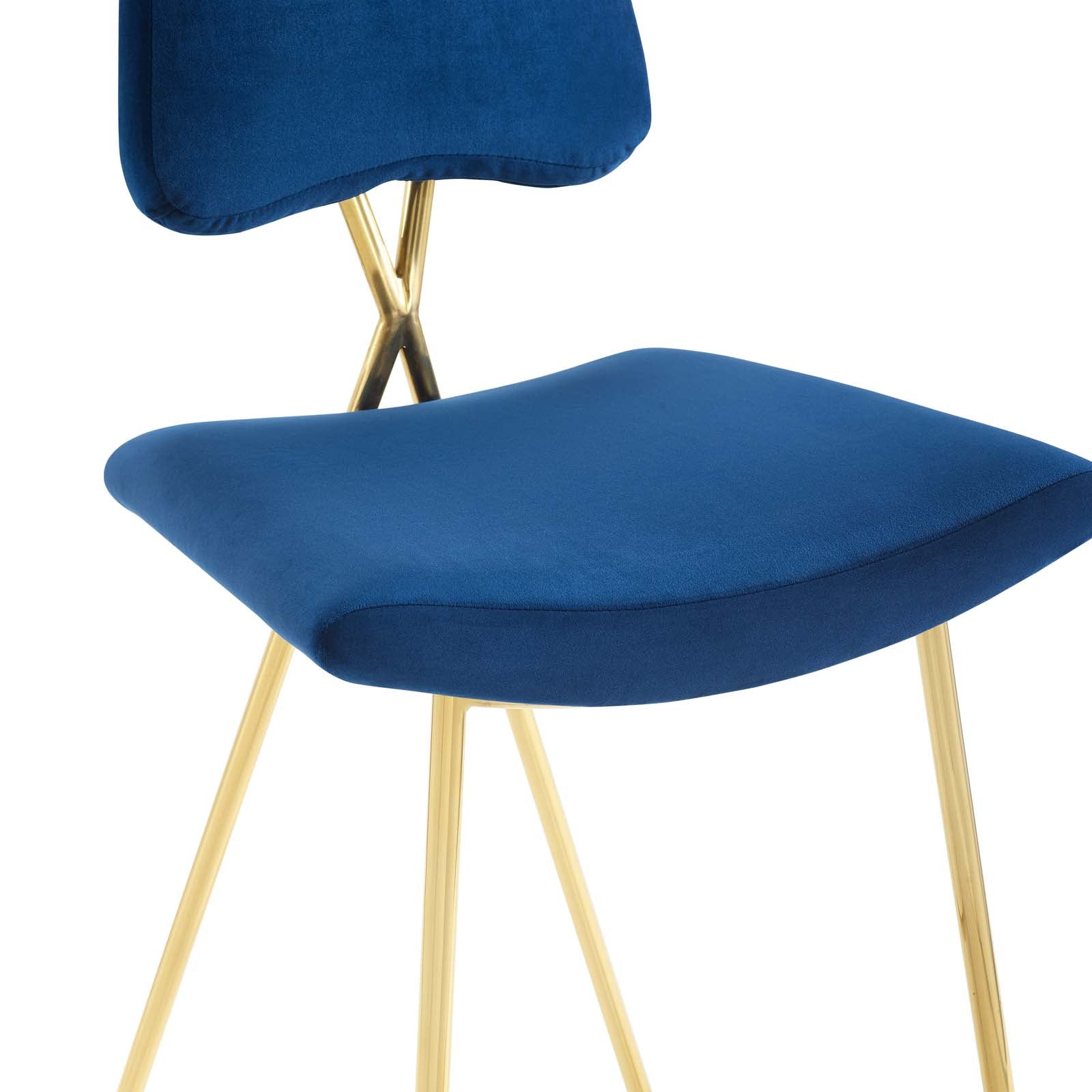 Ponder Performance Velvet Counter Stool Set of 2 by Modway