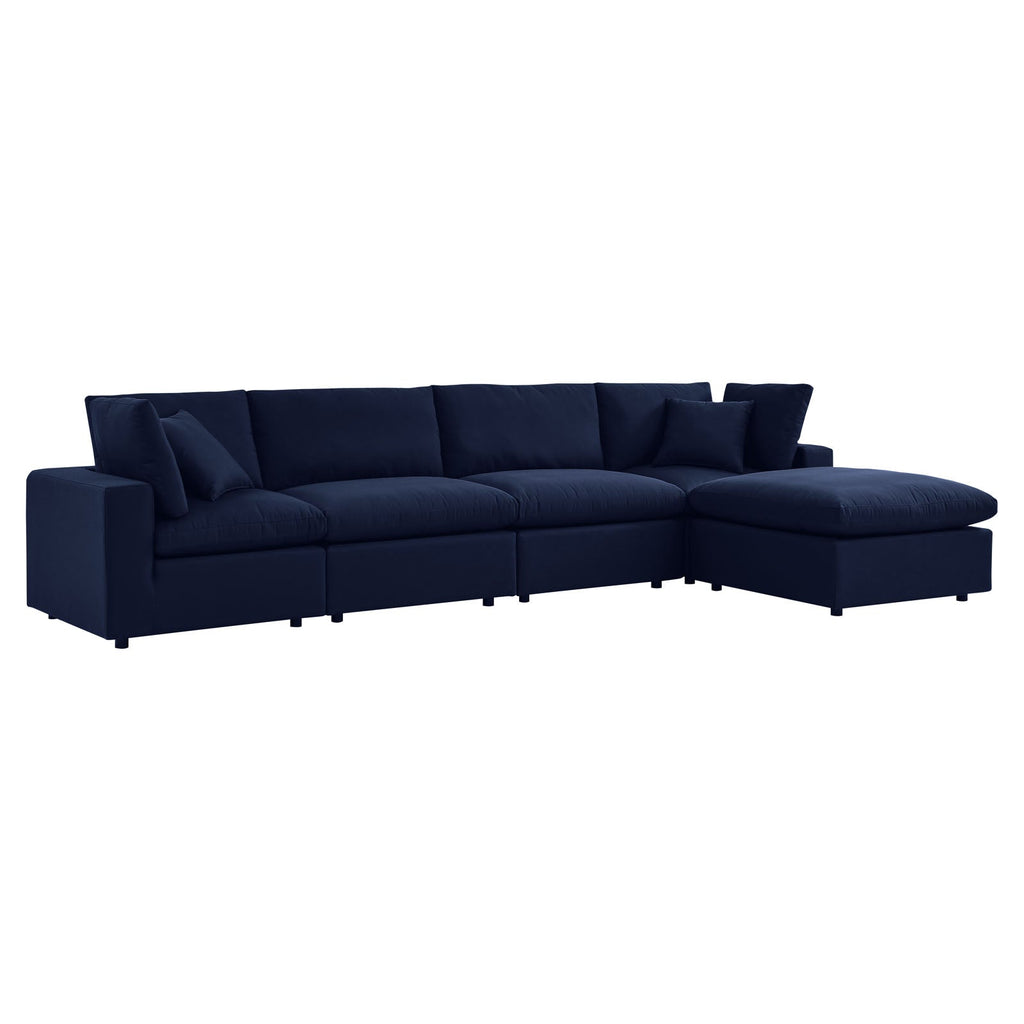 Commix 5-Piece Sunbrella¨ Outdoor Patio Sectional Sofa by Modway