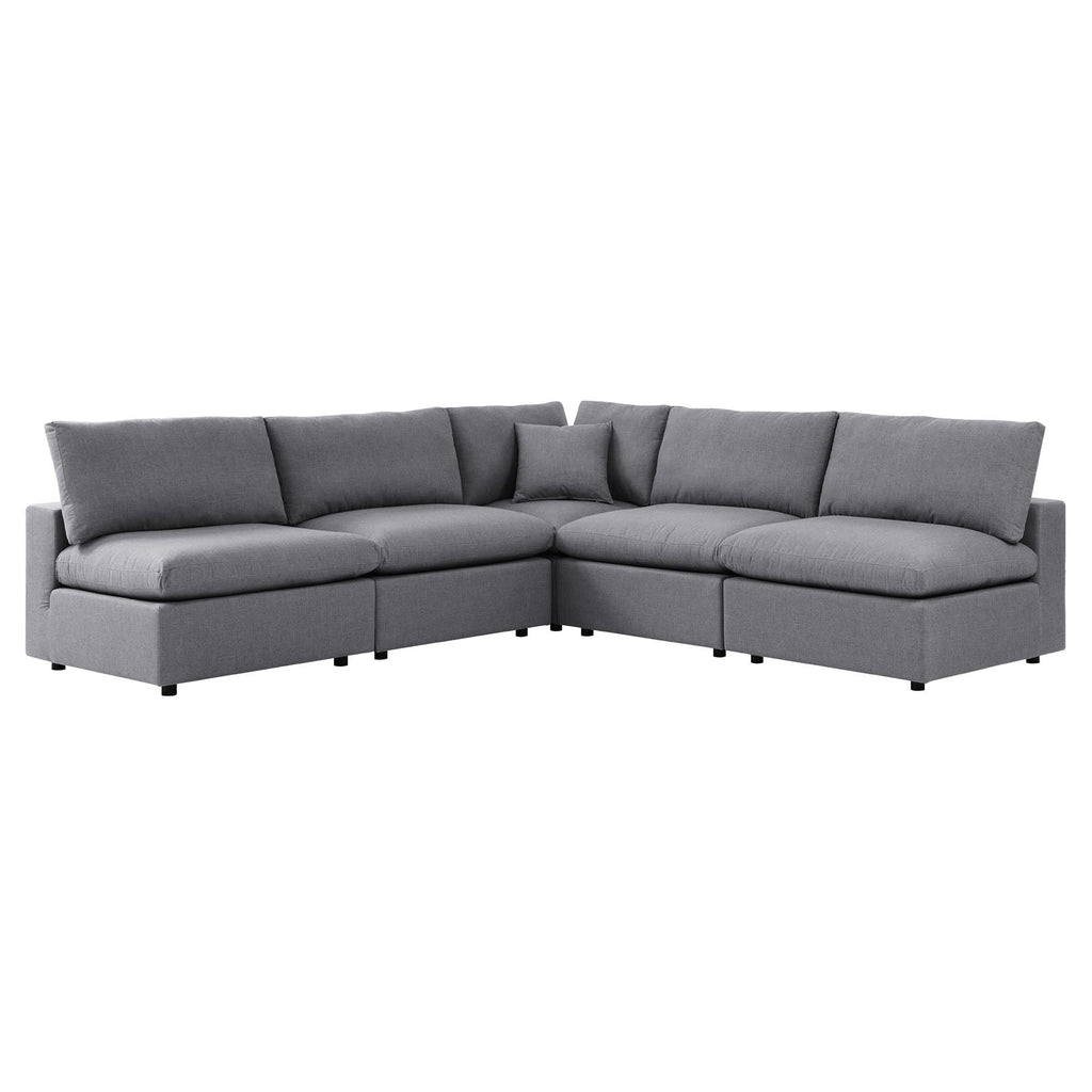 Commix 5-Piece Sunbrella¨ Outdoor Patio Sectional Sofa by Modway
