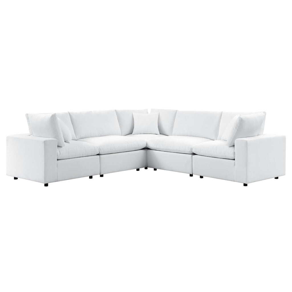 Commix 5-Piece Sunbrella¨ Outdoor Patio Sectional Sofa by Modway