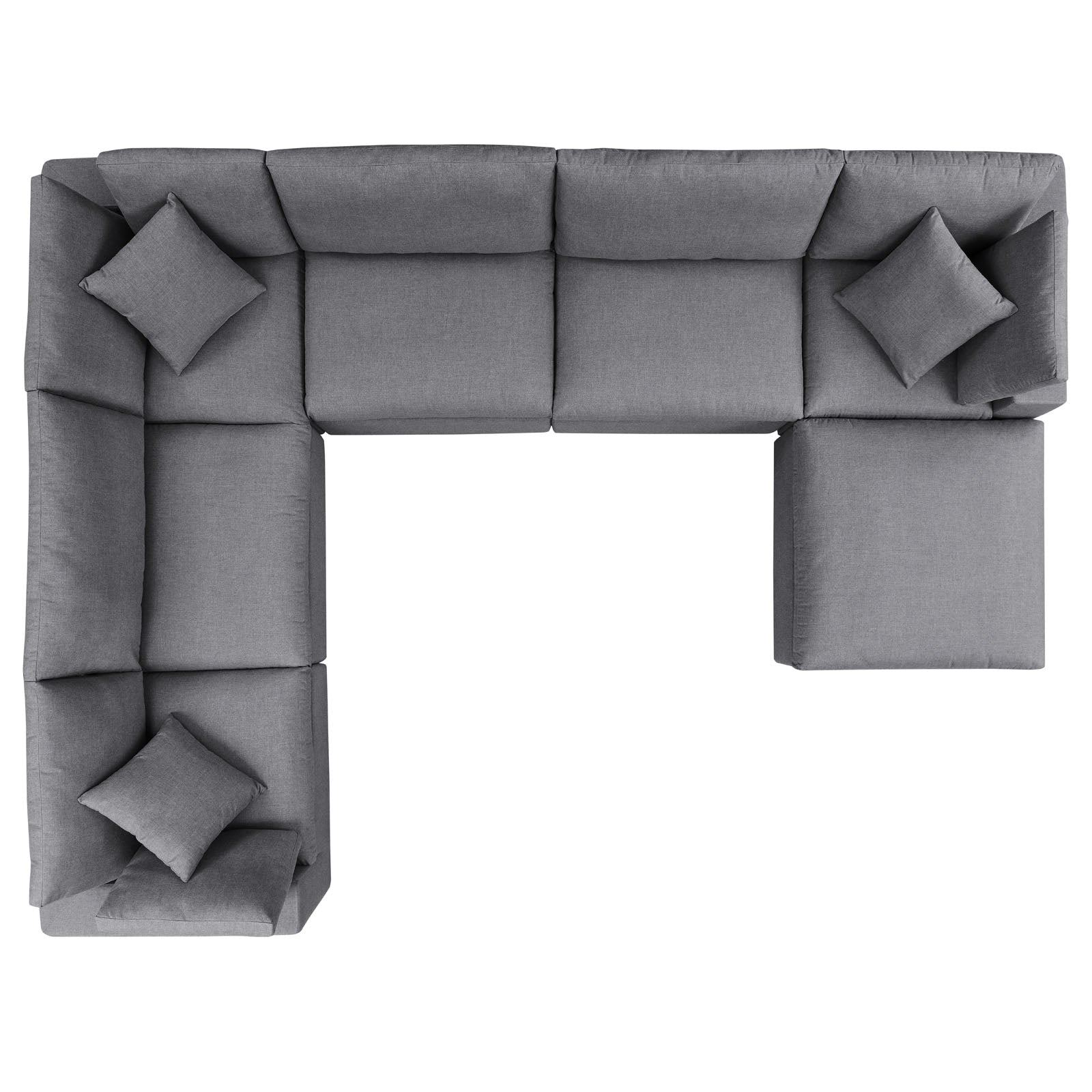 Commix 7-Piece Sunbrella¨ Outdoor Patio Sectional Sofa by Modway
