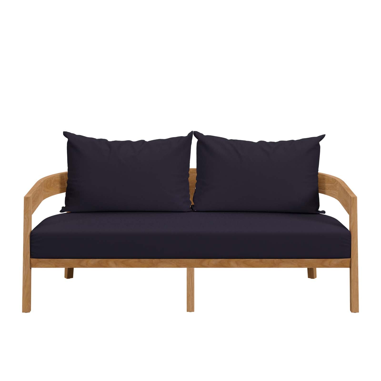 Brisbane Teak Wood Outdoor Patio Loveseat by Modway