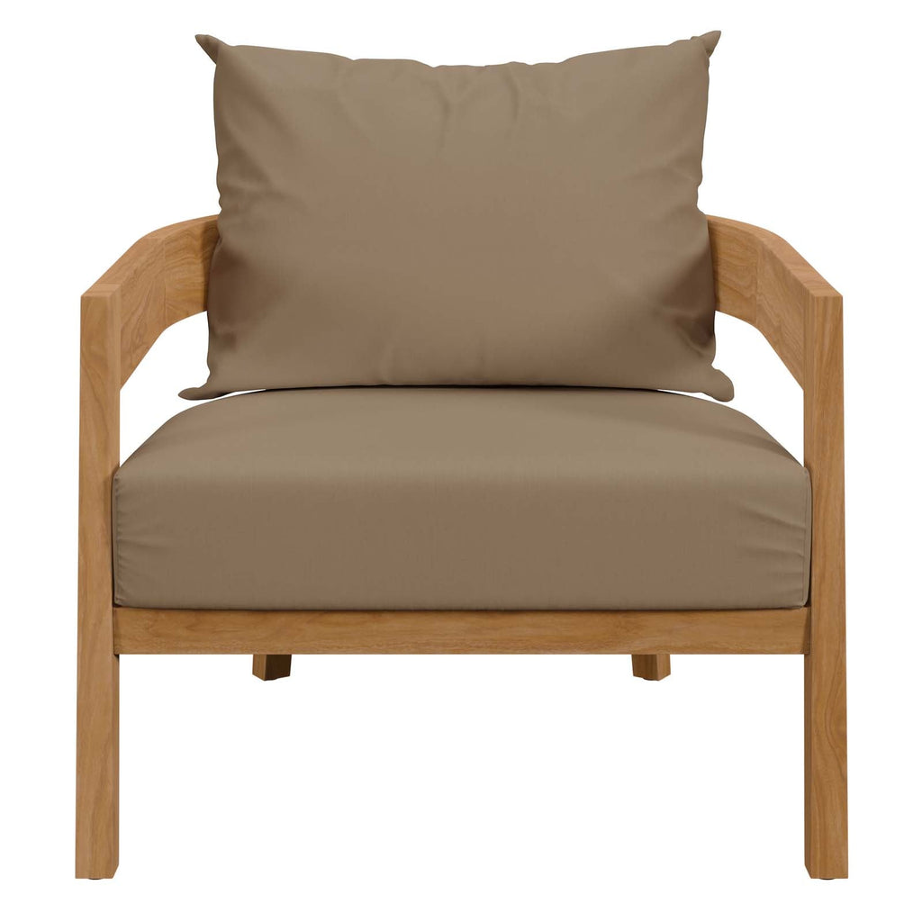 Brisbane Teak Wood Outdoor Patio Armchair by Modway