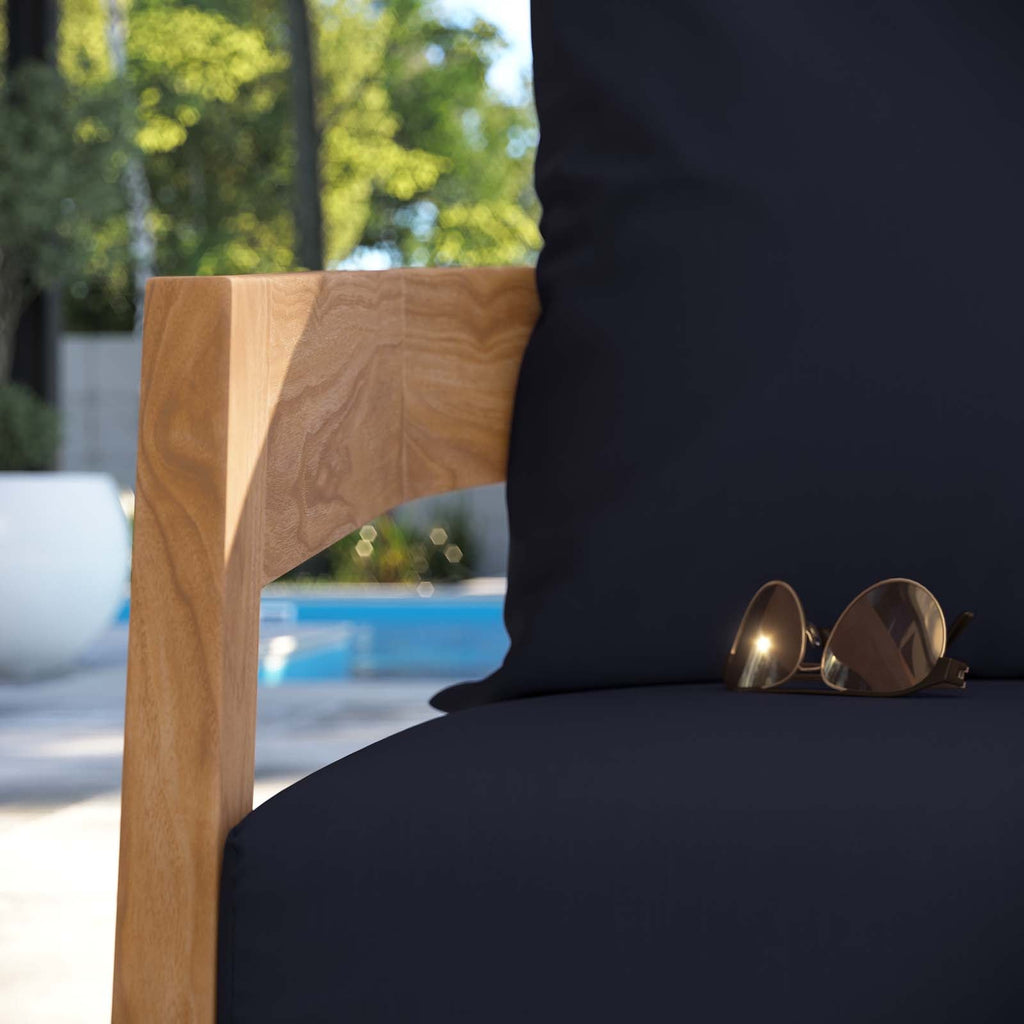 Brisbane Teak Wood Outdoor Patio Armchair by Modway
