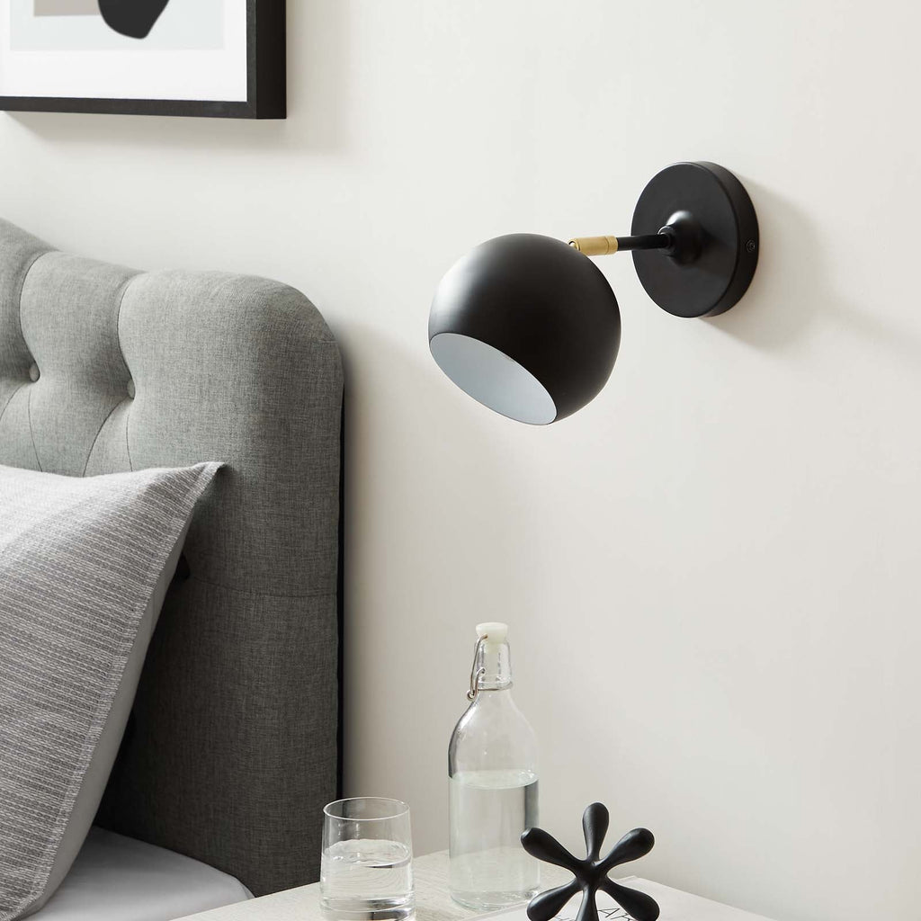 Chalice 4" Swing-Arm Metal Wall Sconce by Modway
