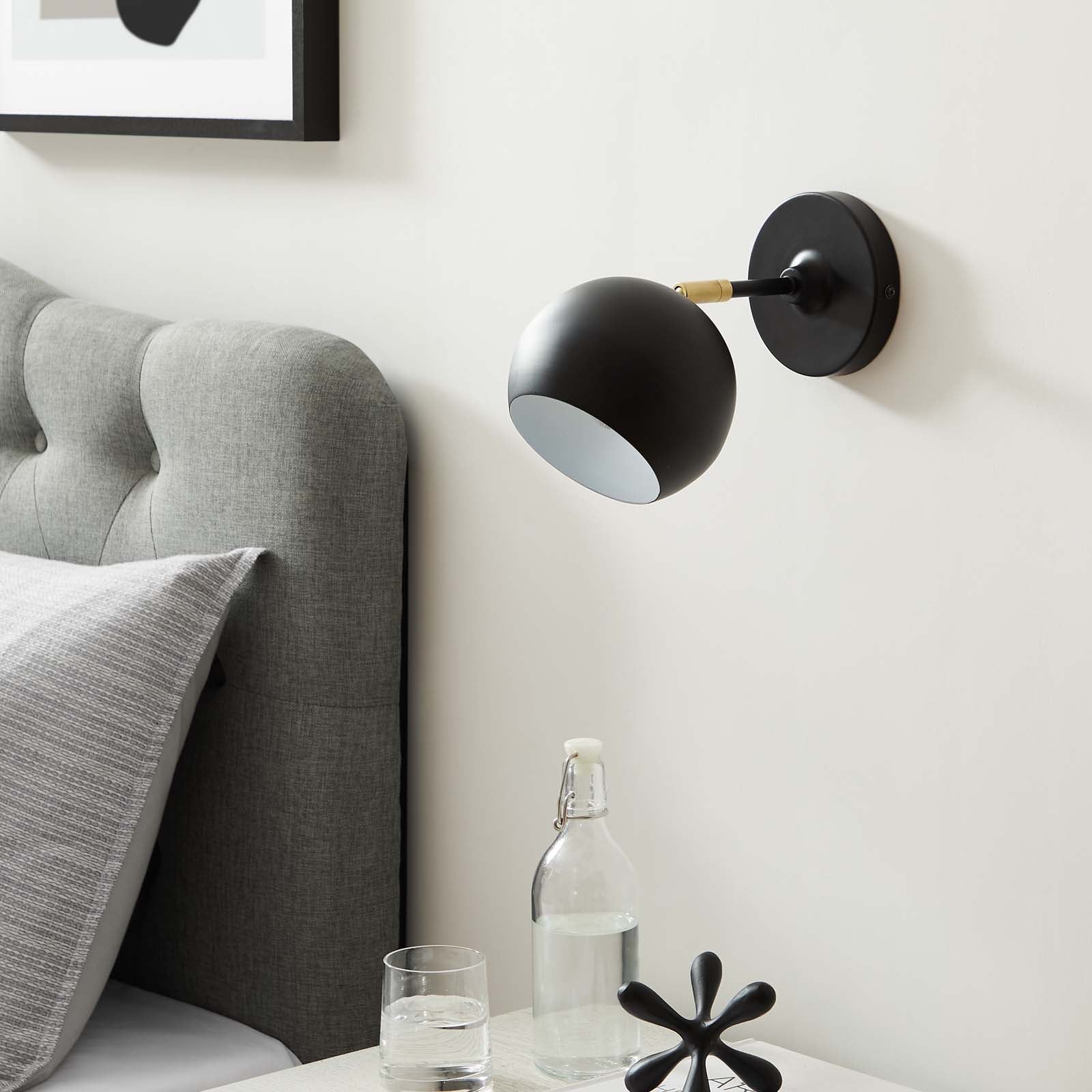 Chalice 4" Swing-Arm Metal Wall Sconce by Modway