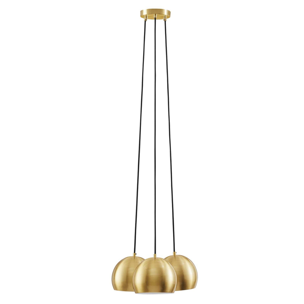 Chalice 3-Light Metal Pendant by Modway