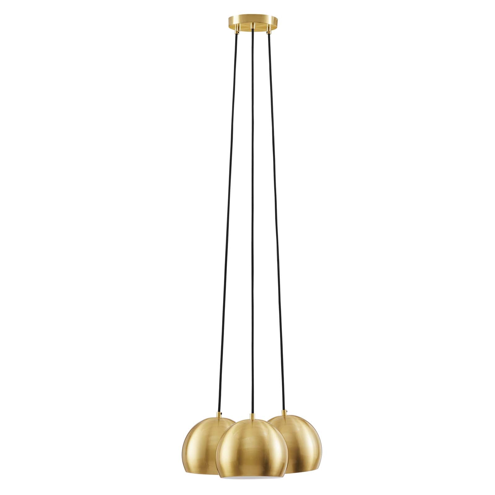 Chalice 3-Light Metal Pendant by Modway
