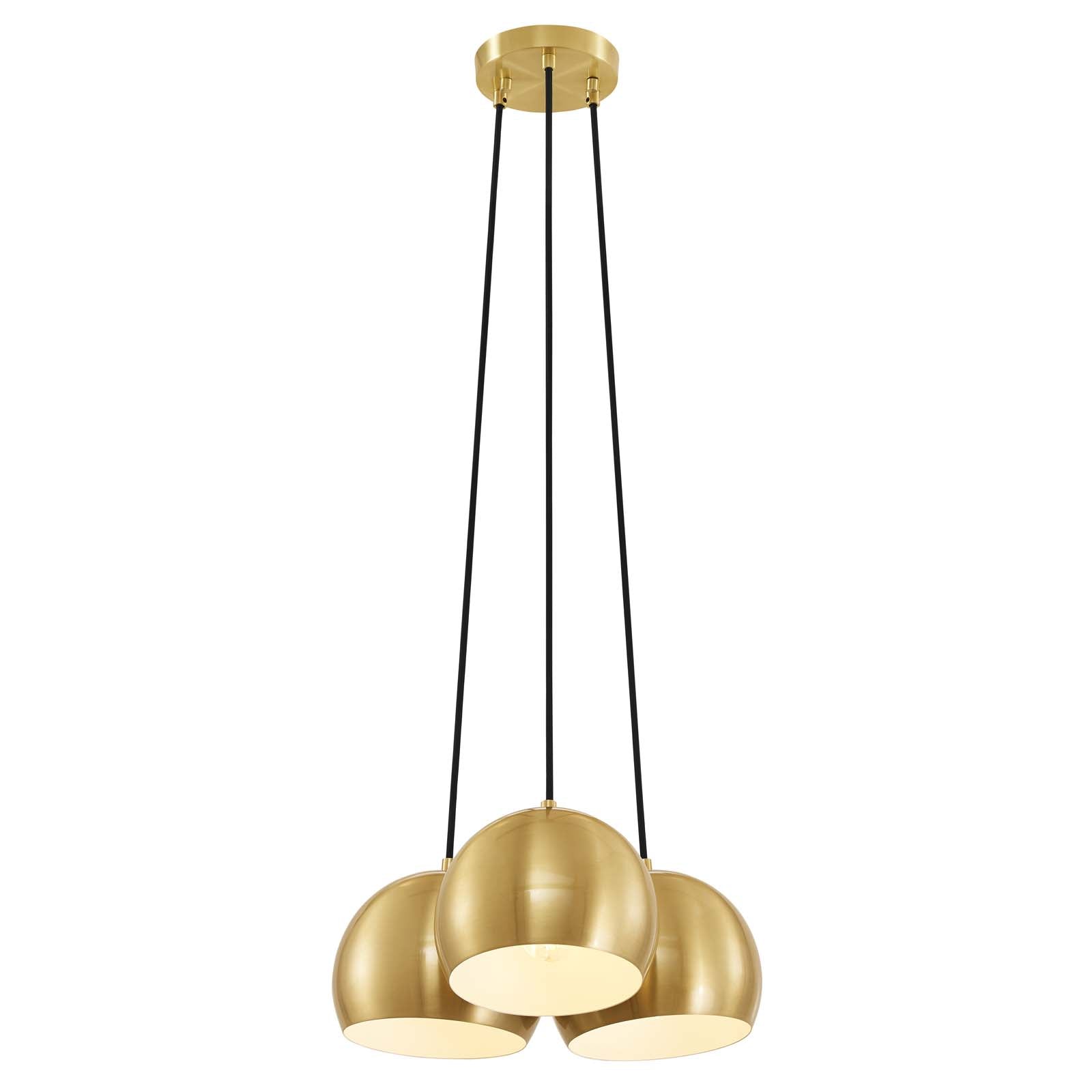 Chalice 3-Light Metal Pendant by Modway
