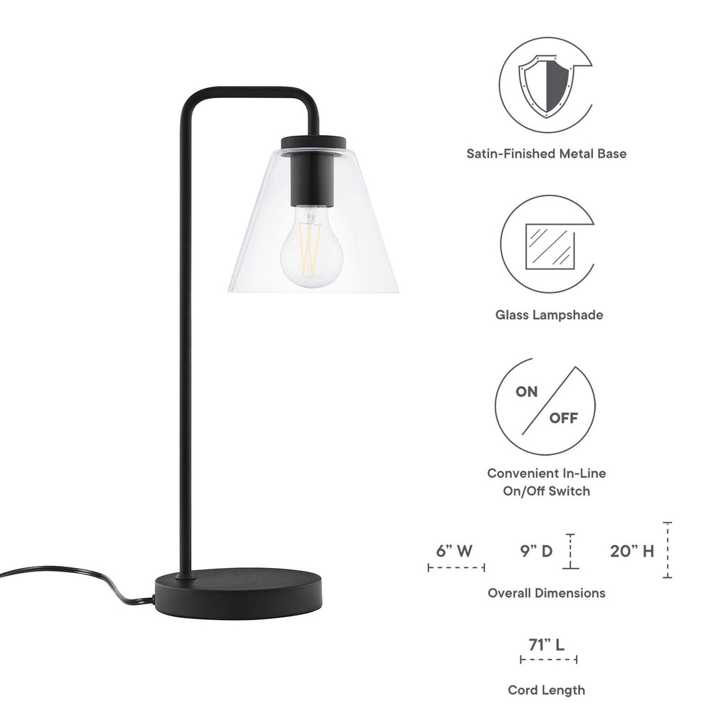 Element Glass Table Lamp by Modway