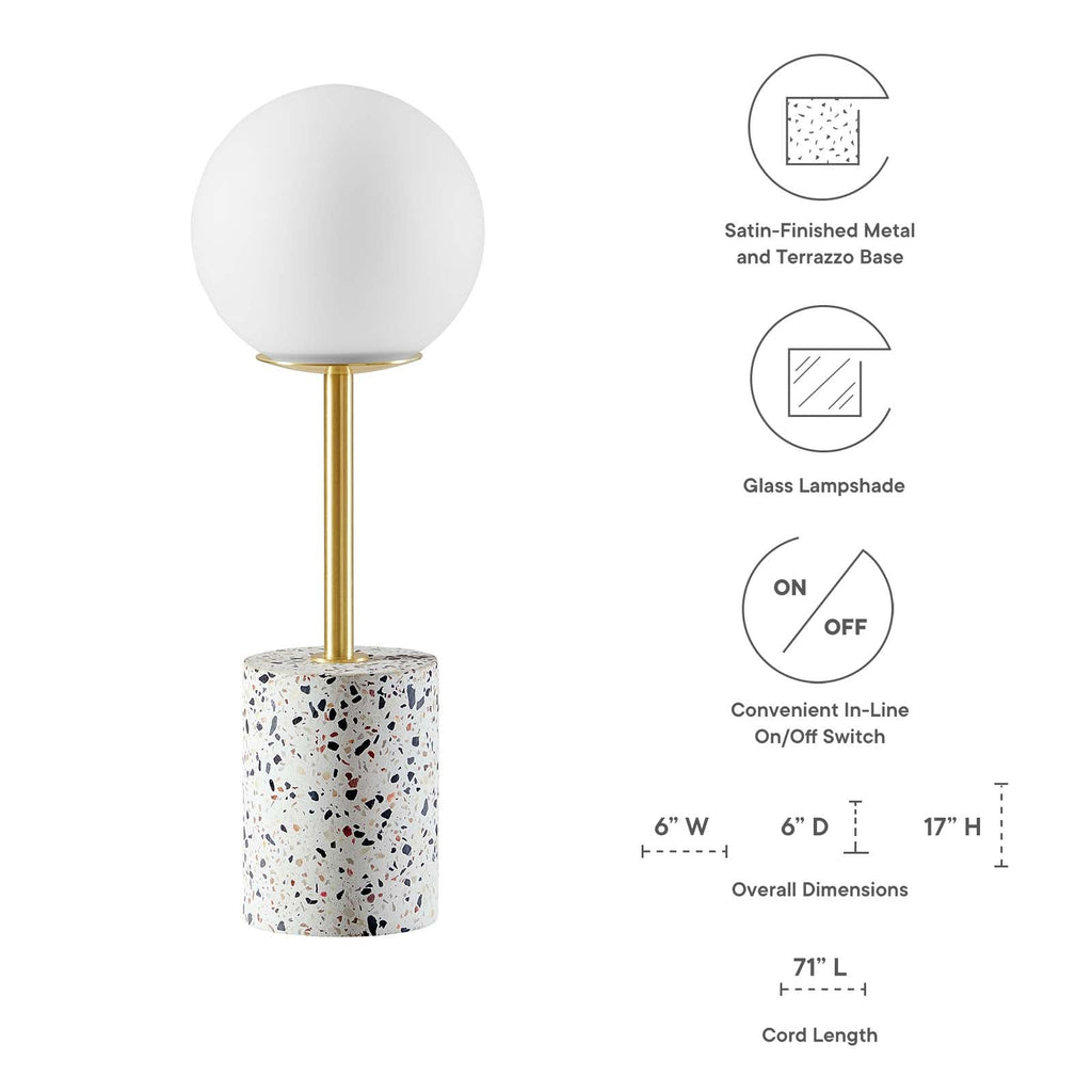 Logic Terrazzo Table Lamp by Modway