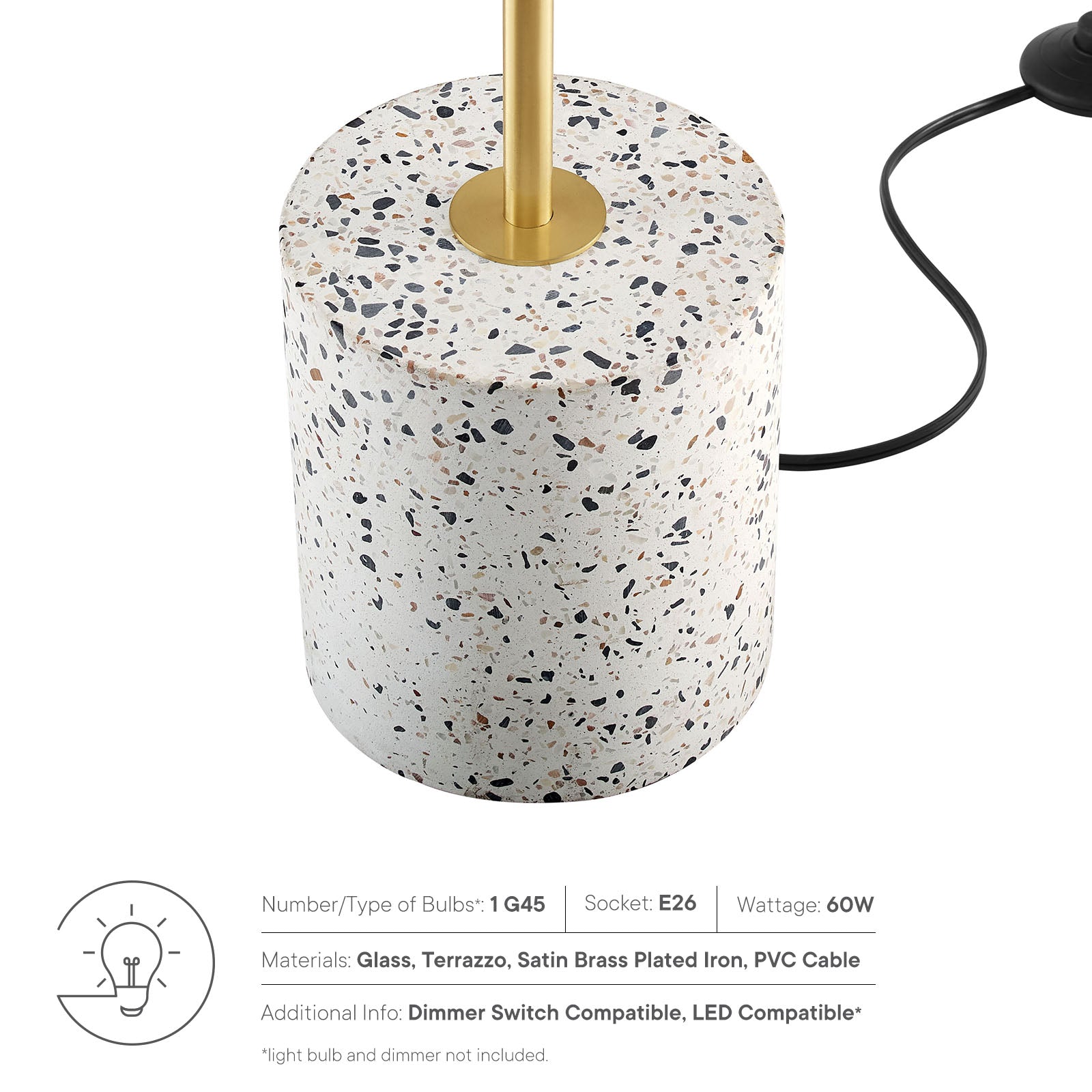Logic Terrazzo Floor Lamp by Modway