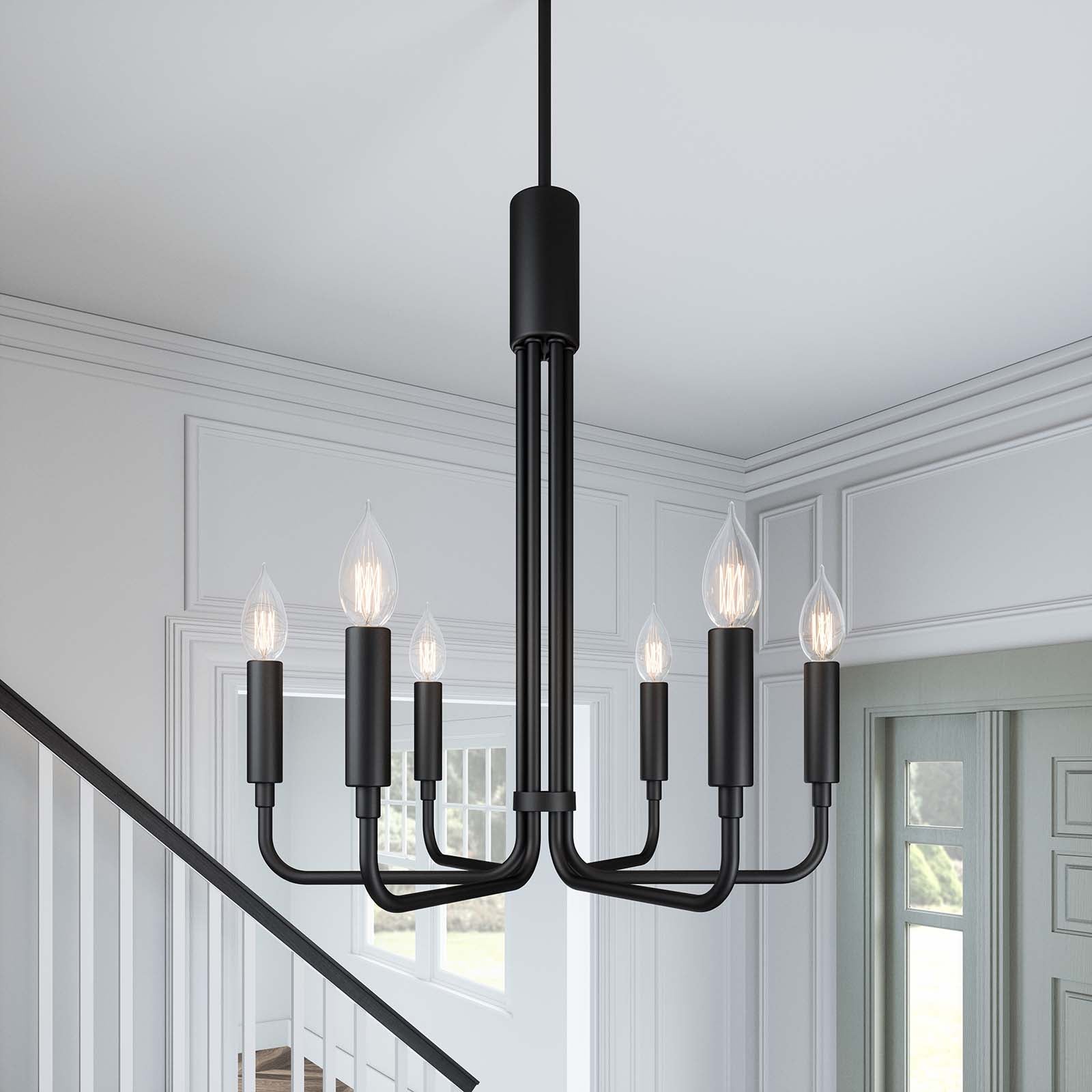 Rekindle 6-Light Chandelier by Modway