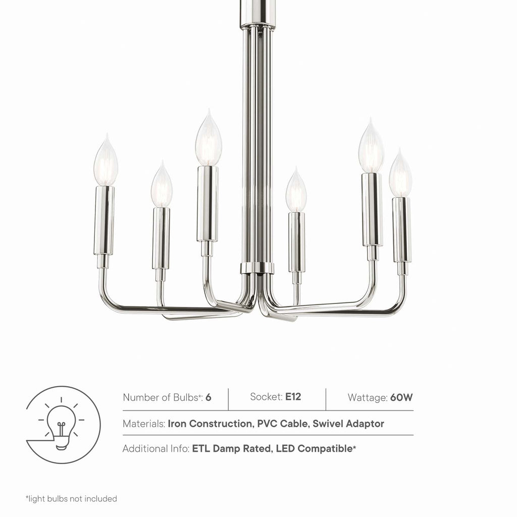 Rekindle 6-Light Chandelier by Modway
