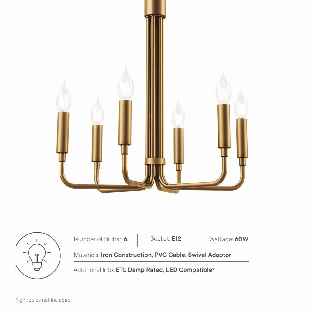 Rekindle 6-Light Chandelier by Modway