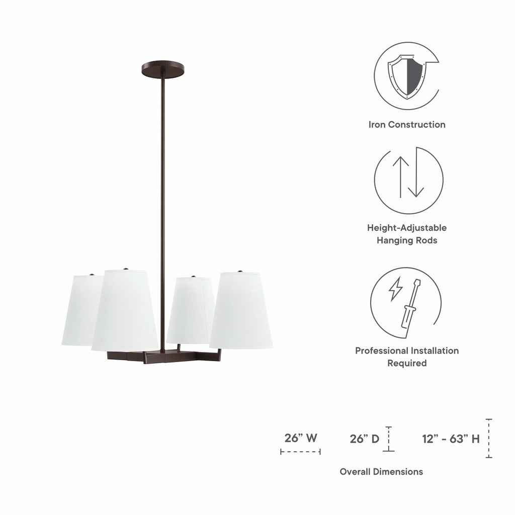 Mercer 4-Light Pendant Light by Modway