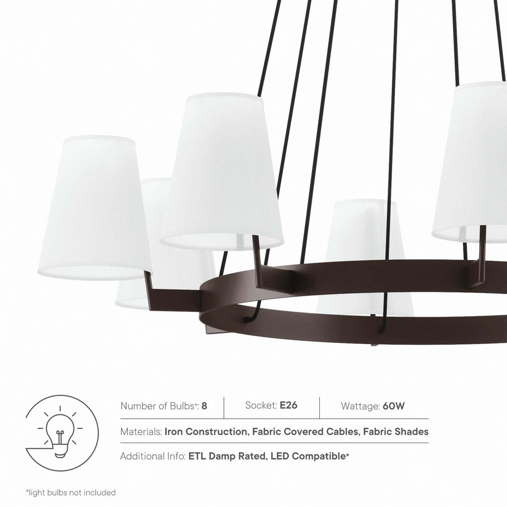 Surround 8-Light Chandelier by Modway