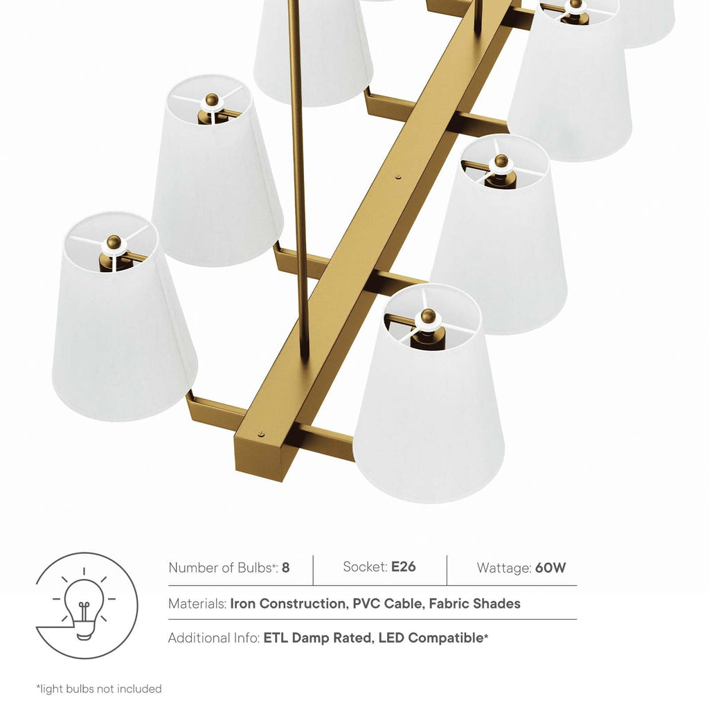 Enthrall 8-Light Chandelier by Modway