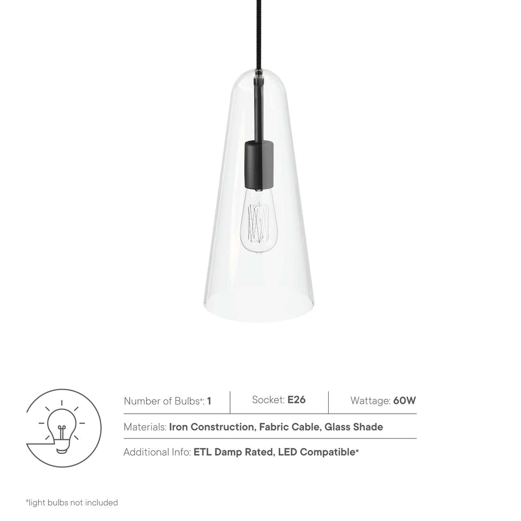 Beacon 1-Light Pendant Light by Modway