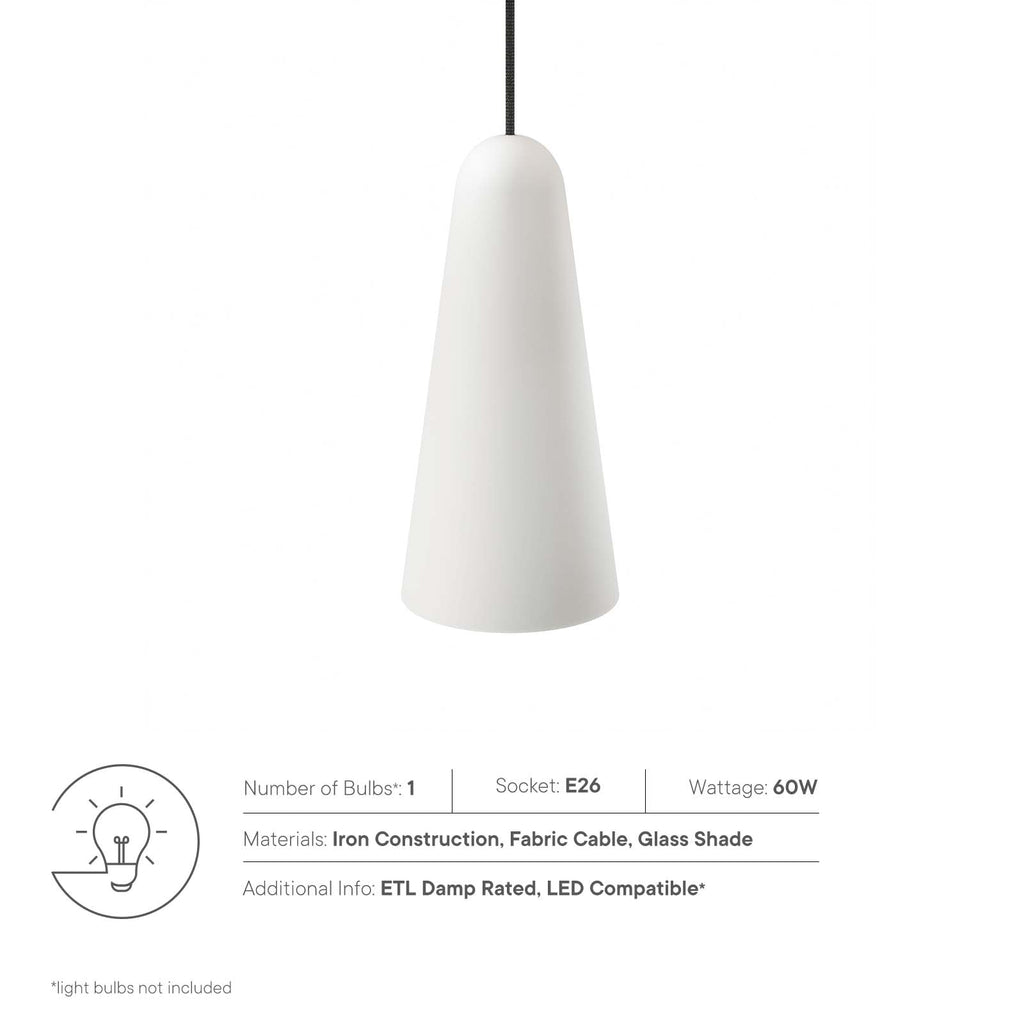 Beacon 1-Light Pendant Light by Modway