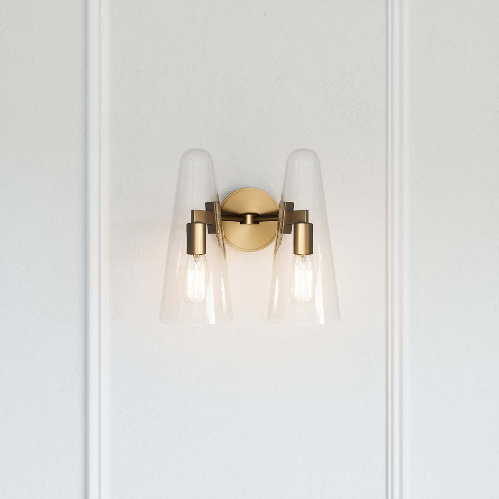 Beacon 2-Light Wall Sconce by Modway