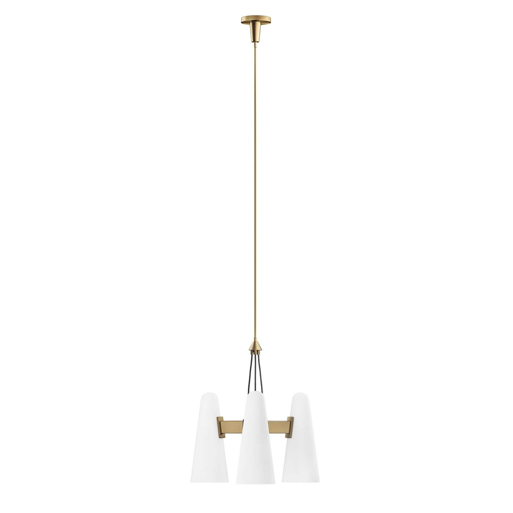 Beacon 3-Light Pendant Light by Modway