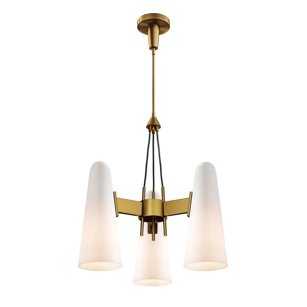 Beacon 3-Light Pendant Light by Modway