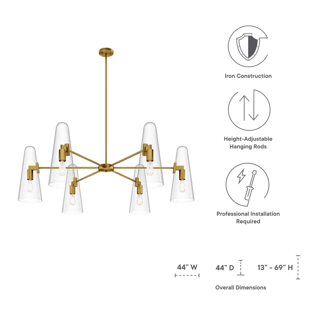 Beacon 6-Light Chandelier by Modway