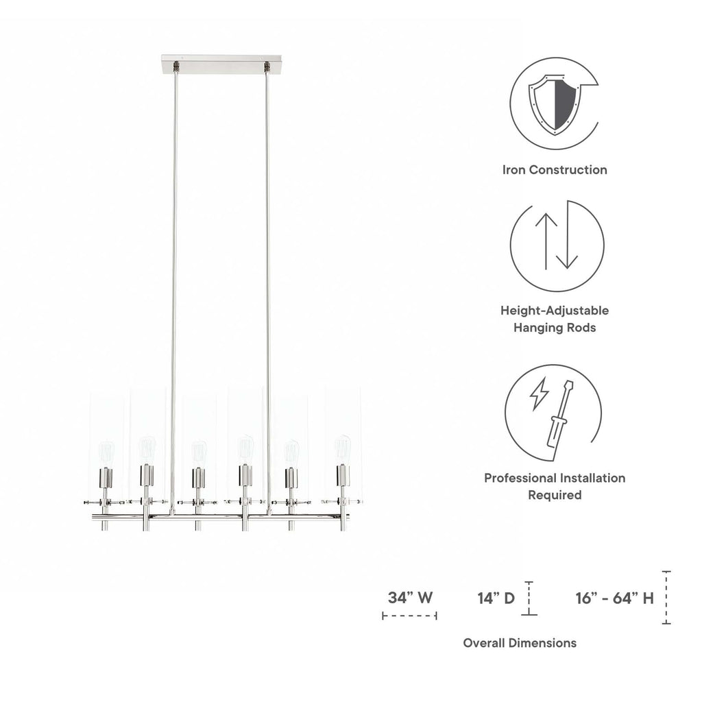 Skylark 6-Light Chandelier by Modway