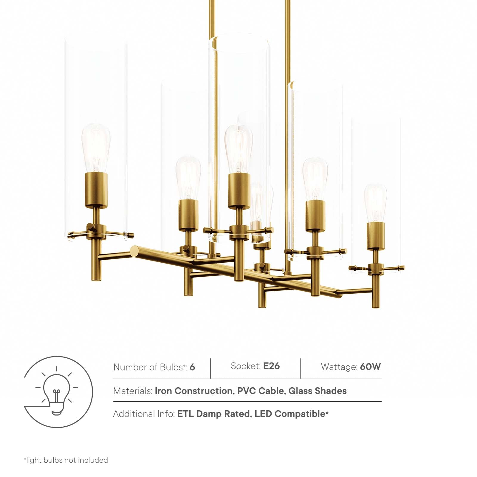 Skylark 6-Light Chandelier by Modway