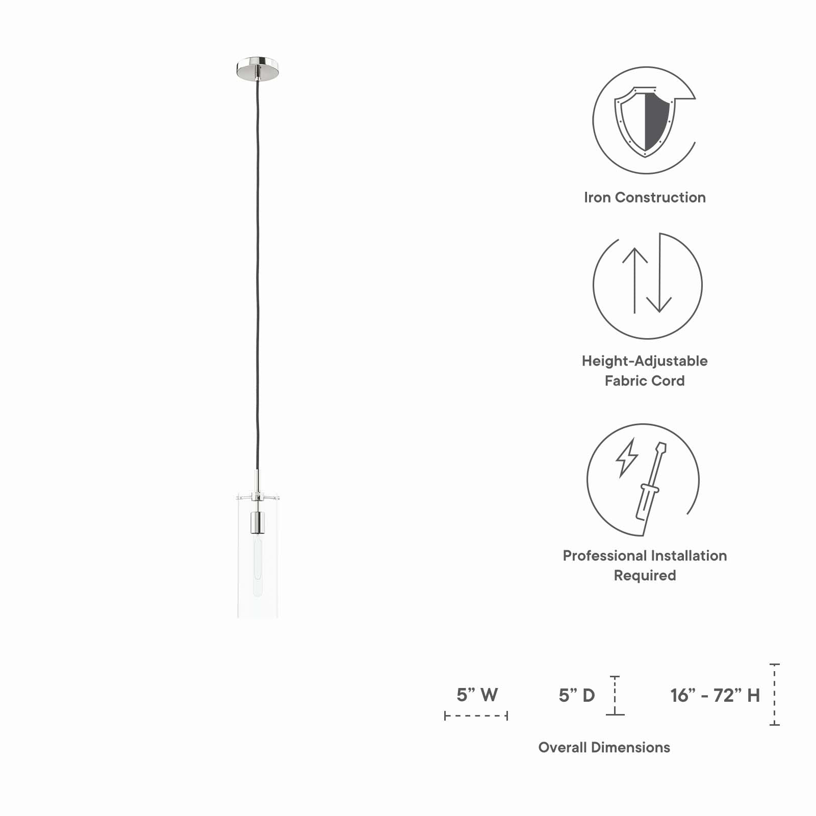 Skylark Pendant Light by Modway