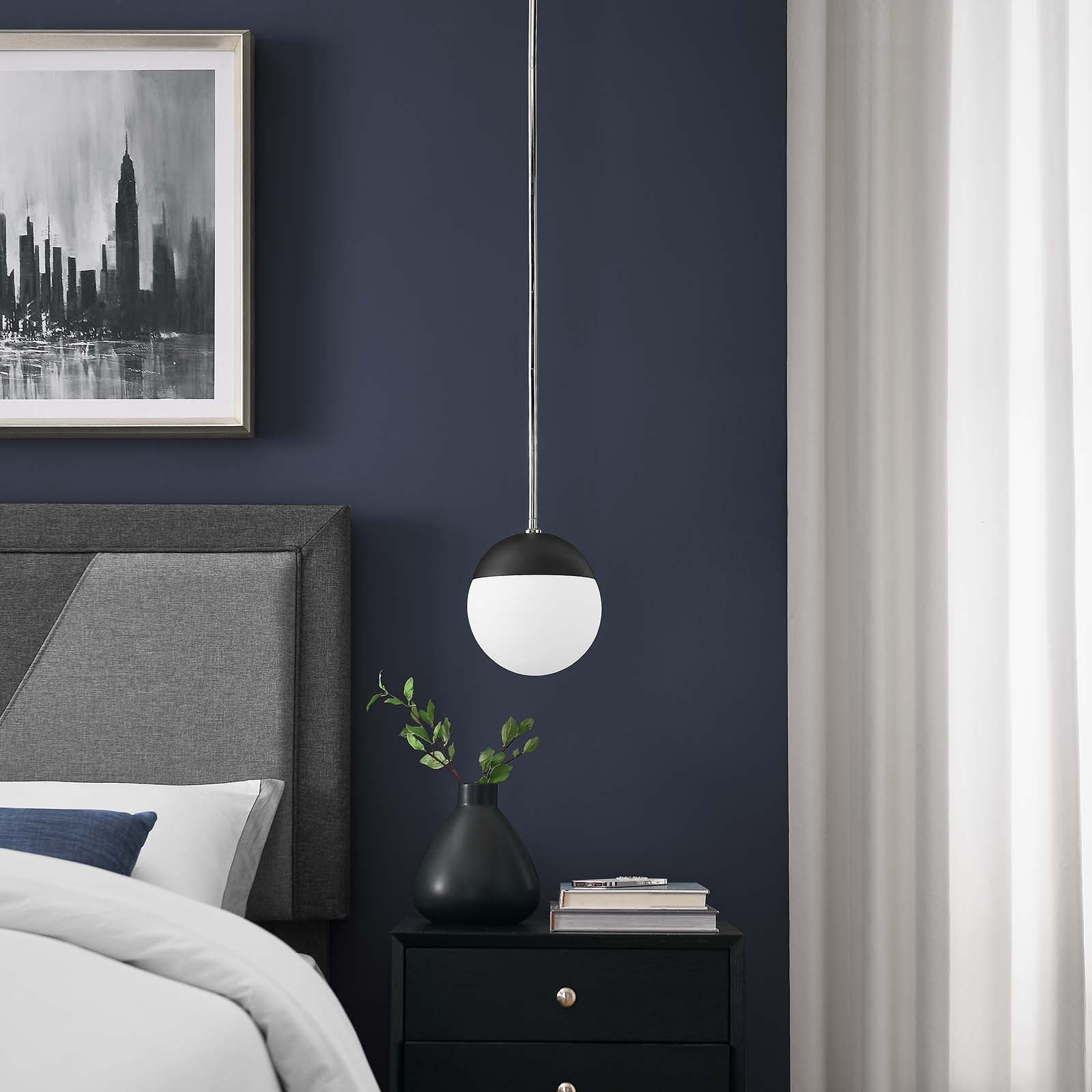 Stellar 1-Light Pendant Light by Modway
