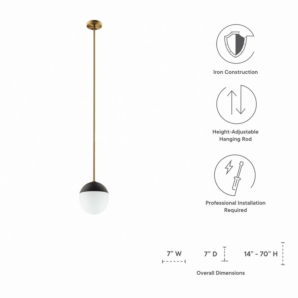 Stellar 1-Light Pendant Light by Modway