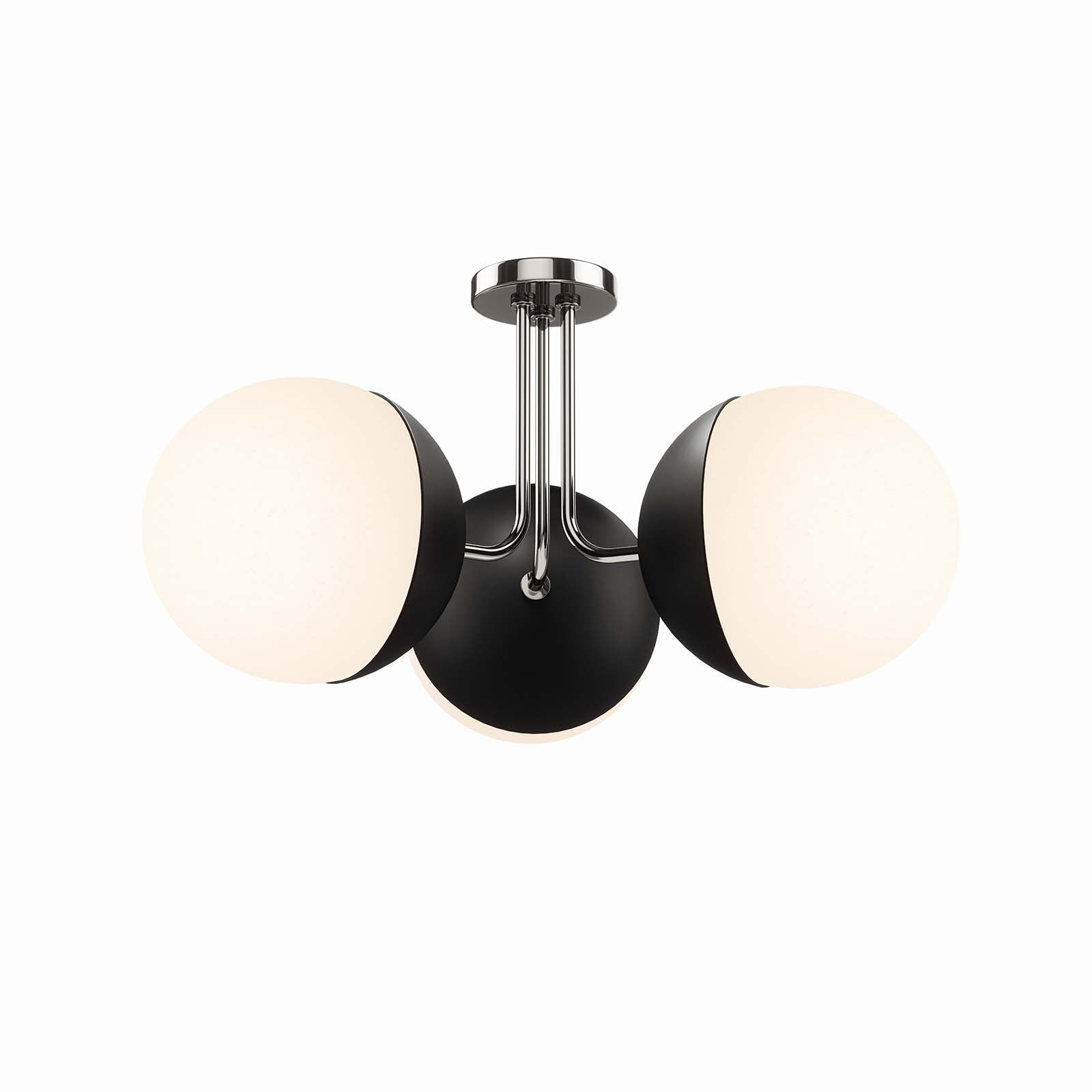 Stellar 3-Light Semi-Flush Ceiling Light by Modway