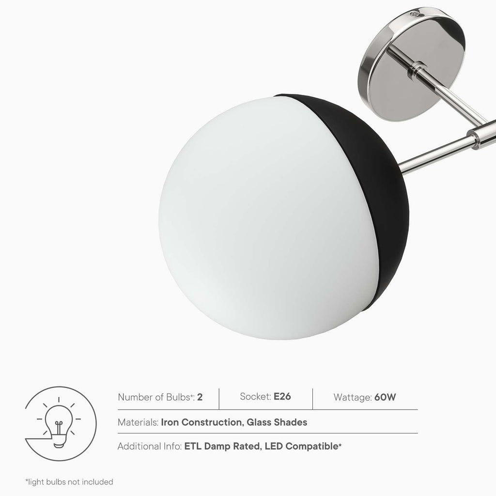 Stellar 2-Light Wall Sconce by Modway