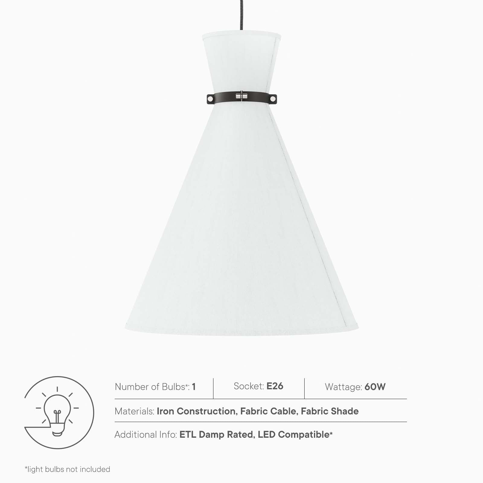 Starlight 1-Light Pendant Light by Modway