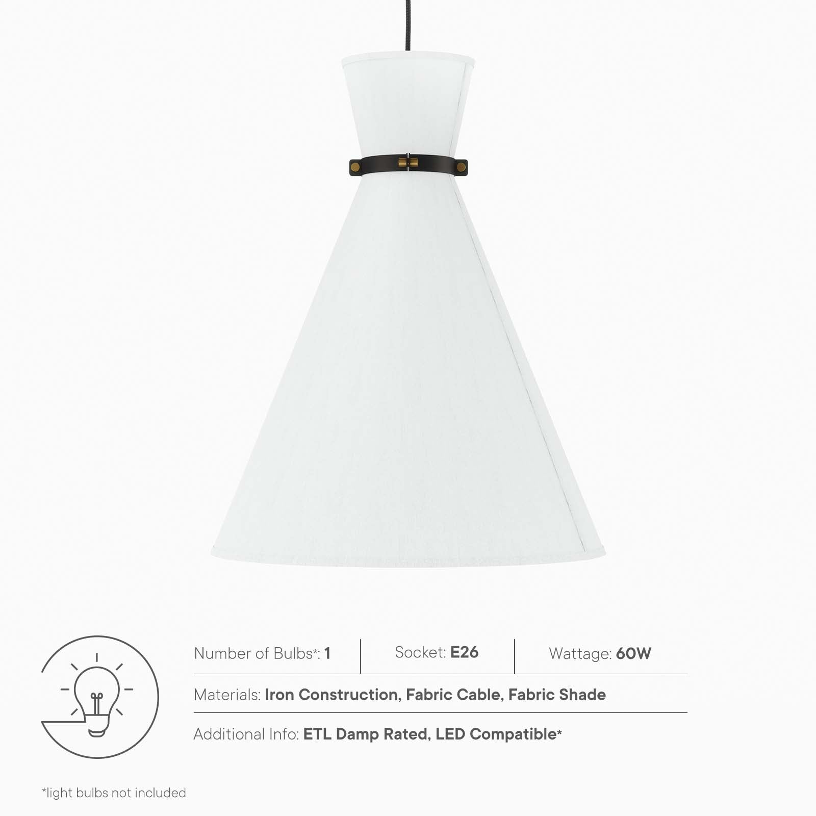 Starlight 1-Light Pendant Light by Modway