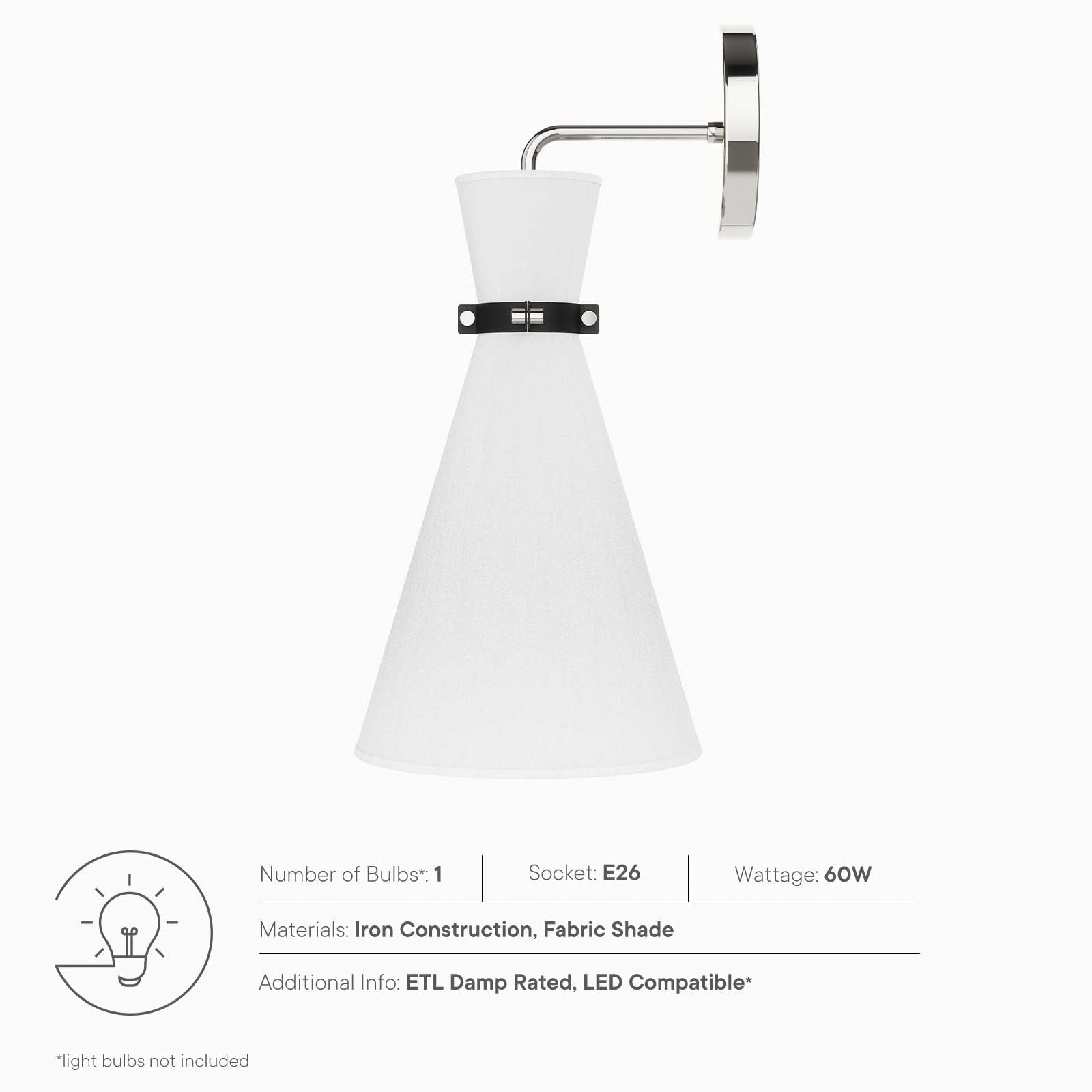 Starlight 1-Light Wall Sconce by Modway