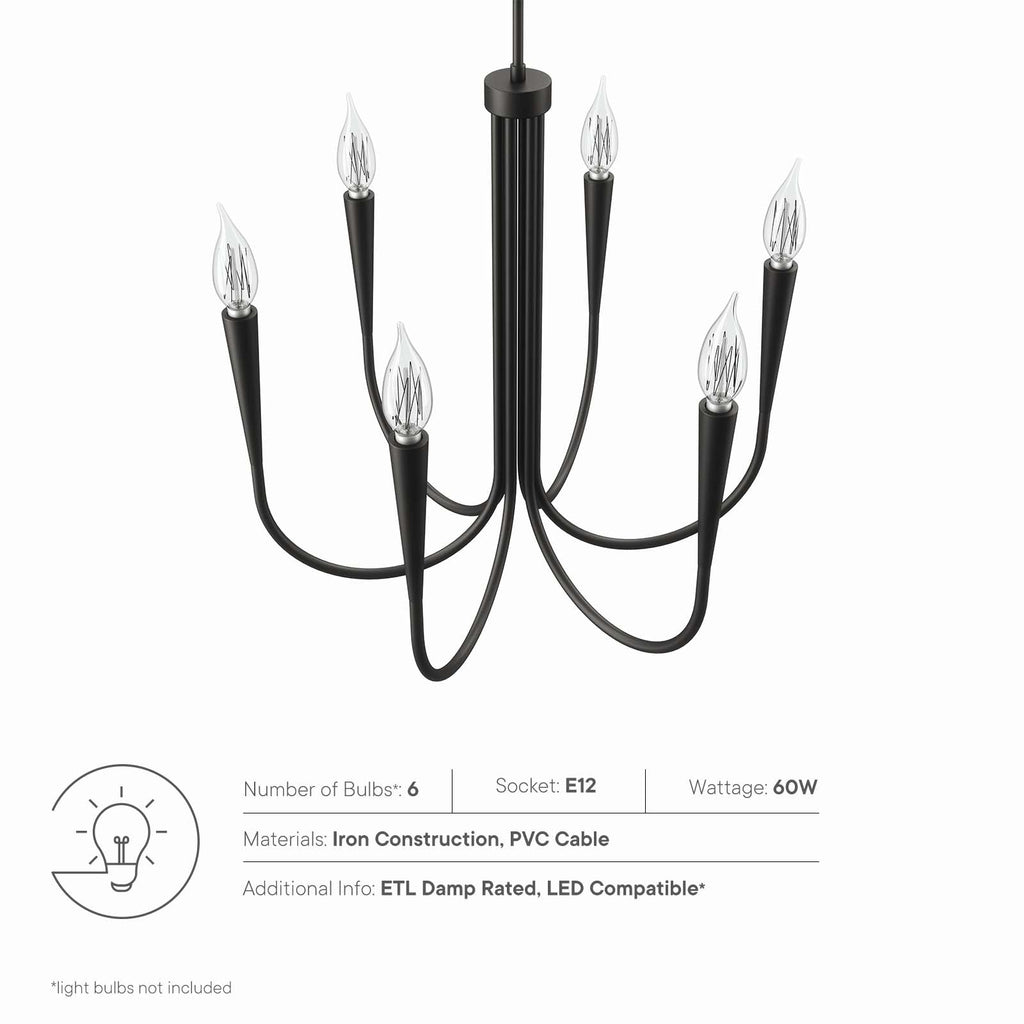 Penrose 6-Light Chandelier by Modway