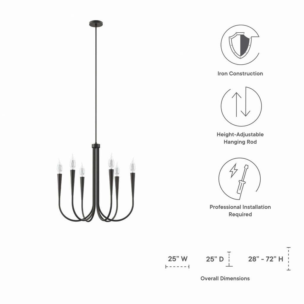 Penrose 6-Light Chandelier by Modway