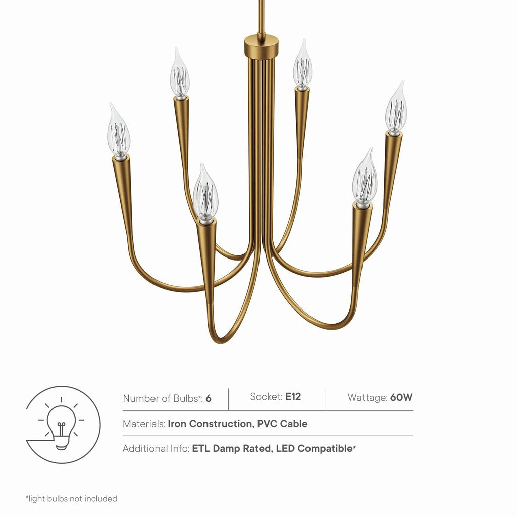 Penrose 6-Light Chandelier by Modway