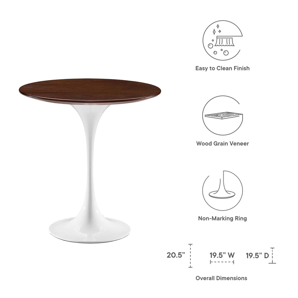 Lippa 20" Round Wood Side Table by Modway