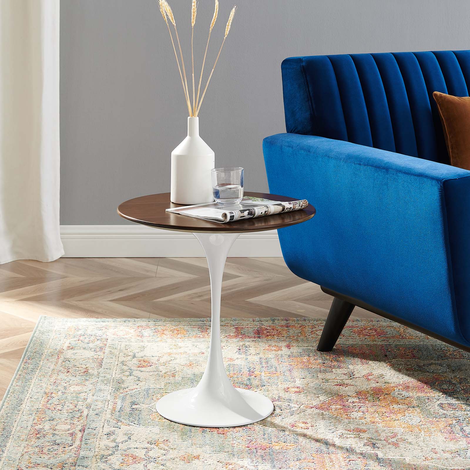 Lippa 20" Round Wood Side Table by Modway