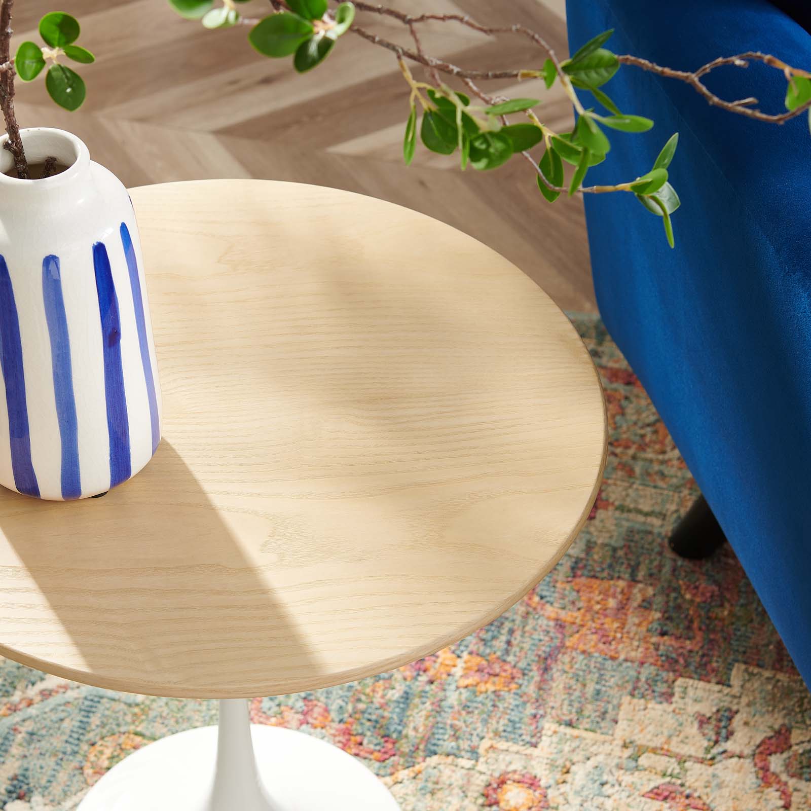 Lippa 20" Round Wood Side Table by Modway