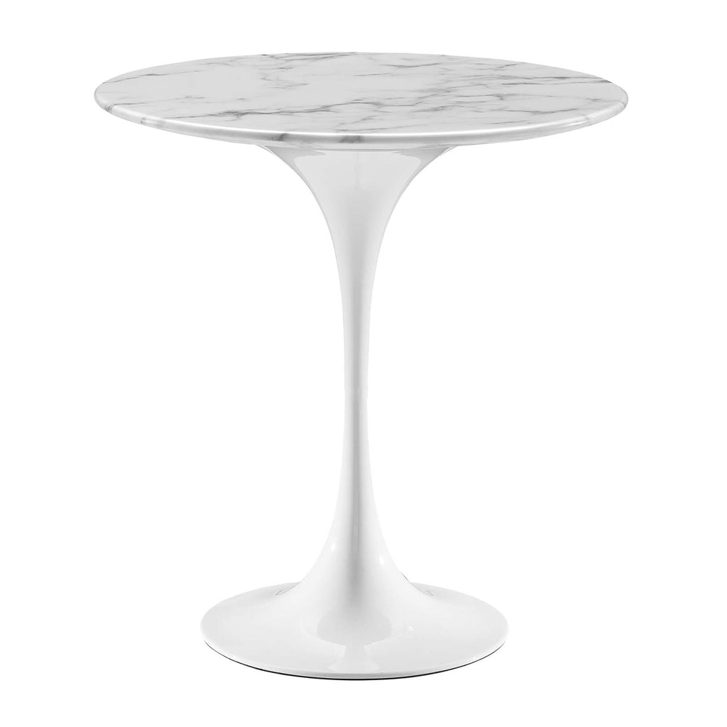 Lippa 20" Round Faux Marble Side Table by Modway