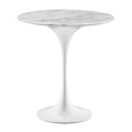 Lippa 20" Round Faux Marble Side Table by Modway