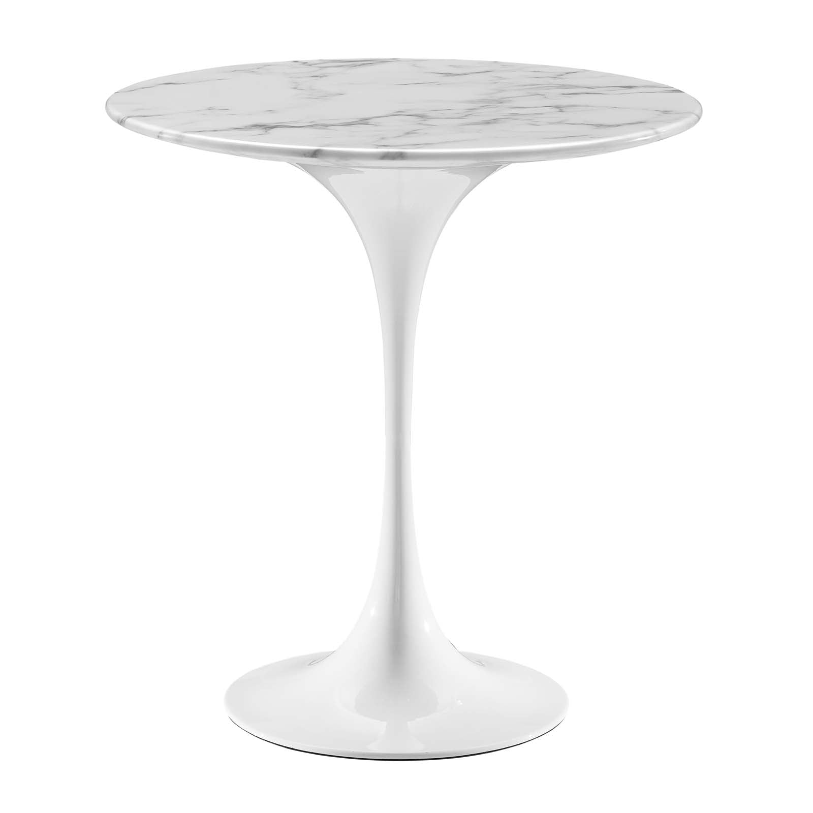 Lippa 20" Round Faux Marble Side Table by Modway