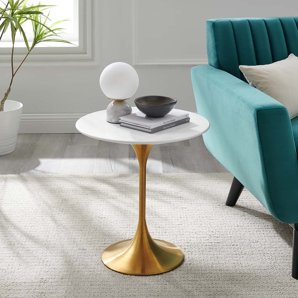 Lippa 20" Round Wood Side Table by Modway