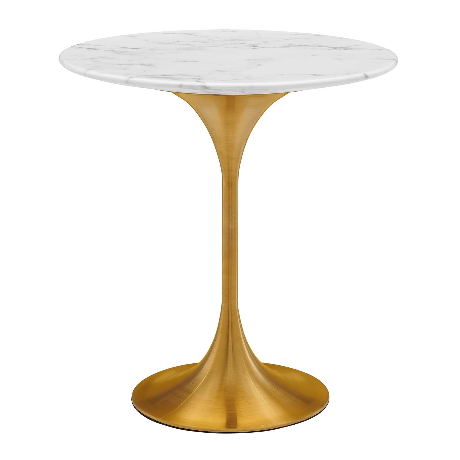Lippa 20" Round Faux Marble Side Table by Modway