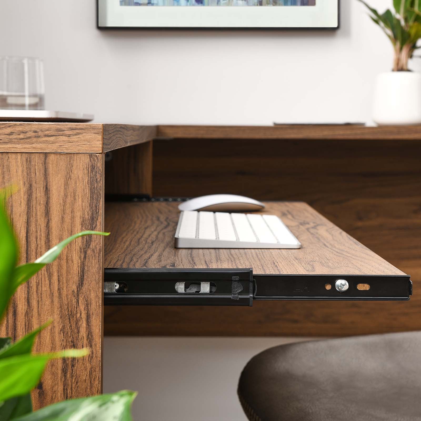 Venture L-Shaped Wood Office Desk by Modway